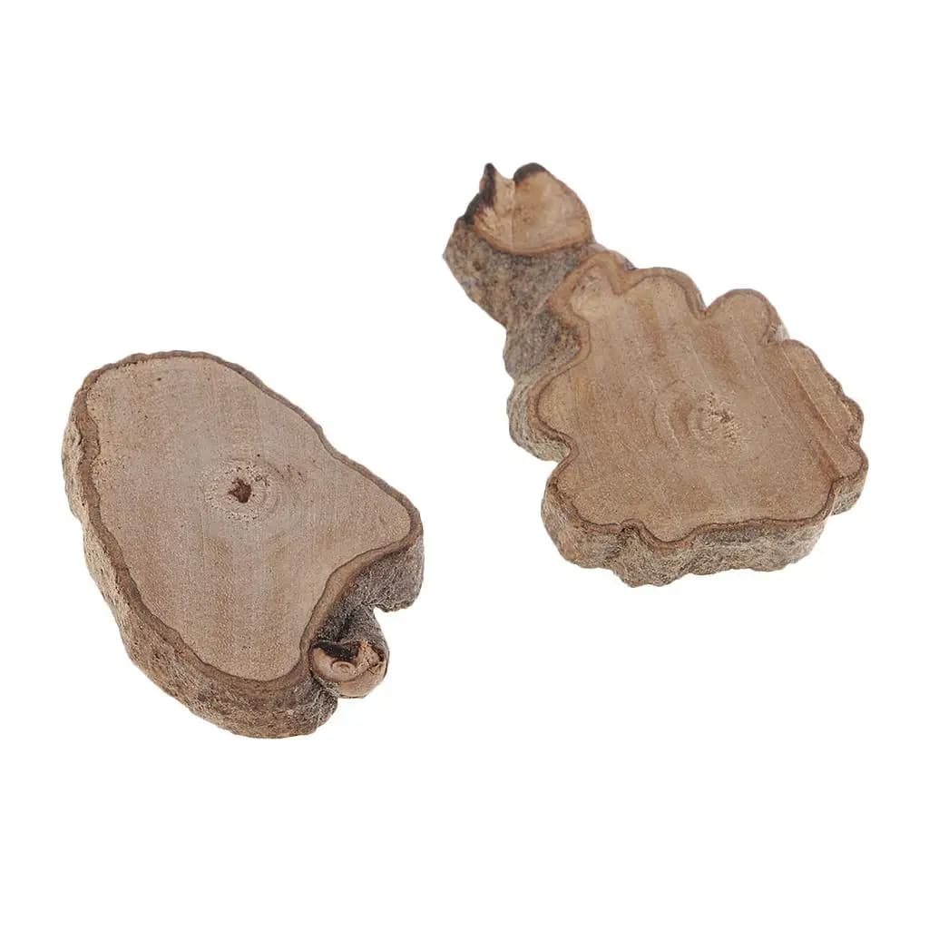 Pezzi di Legno Assortiti Naturali per Artigianato, Blocchi di Legno per Centrotavola Rustici Fai-da-Te e Idee per Decorazioni per Feste