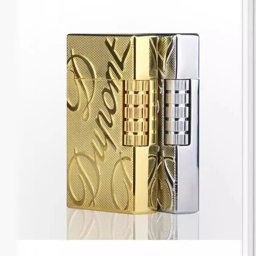 Zinc Alloy Electroplated Cigar Igniter Metal Grinding Wheel Lighter for Smoke Windproof Cigarette Lighters & Smoking Accessories