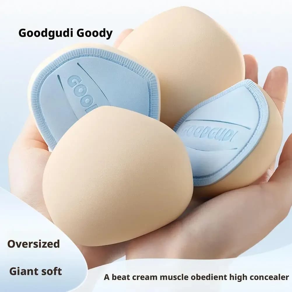 Thick Soft Makeup Sponge Puff Wet Dry Use Minimal Product Absorption Smooth Foundation Application For Even Powder Pickup