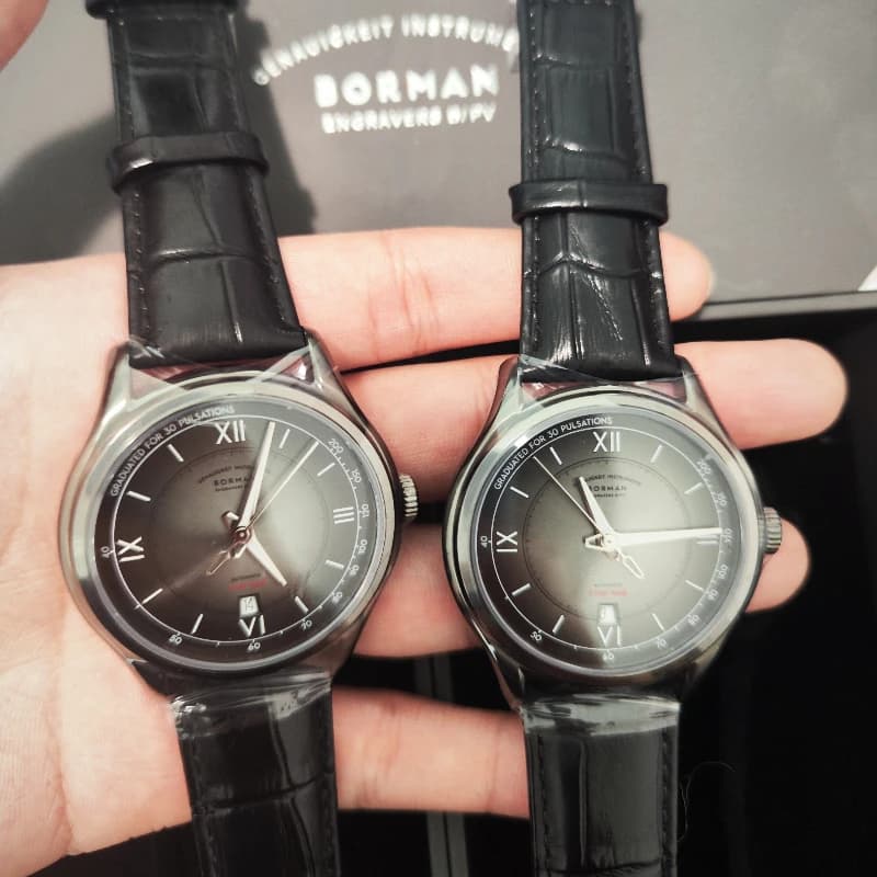 Orologi Automatici da Uomo Borman, Orologio da Polso Meccanico di Lusso, Impermeabile con Quadrante Sfumato in Zaffiro e Data Automatica