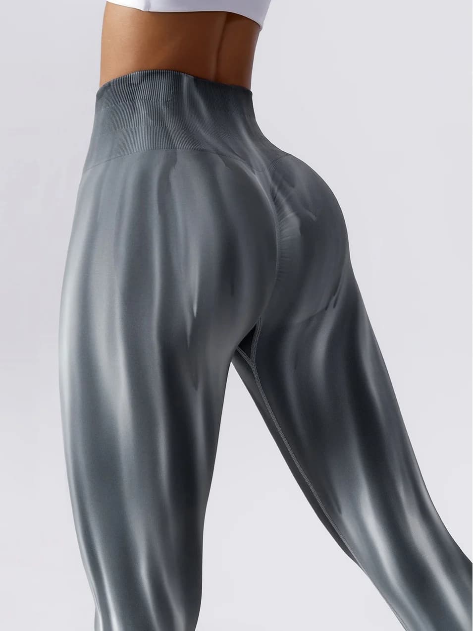 Leggings Seamless Tie-Dye Aurora a Vita Alta per Donna, Pantaloni Sportivi Traspiranti e Aderenti per Fitness e Yoga