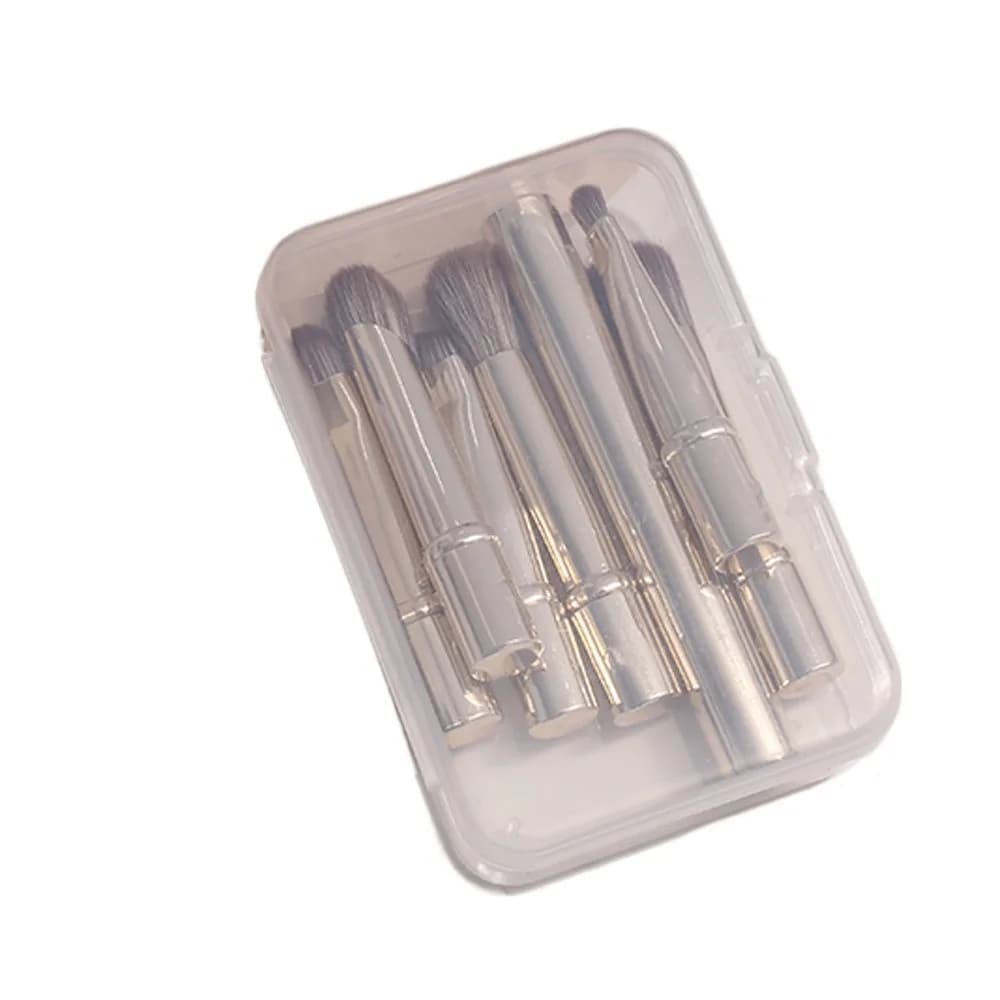 Detachable Mini Travel Makeup Brushes Set 6Pcs Brushes With Box Face Cosmetic Tools Concealer Brushes Multifunctional