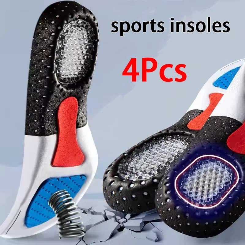 Shock-absorbing sports insole men and women arch support Orthopedic insoles Breathable comfortable running Shoe Pads 2Pcs/4Pcs