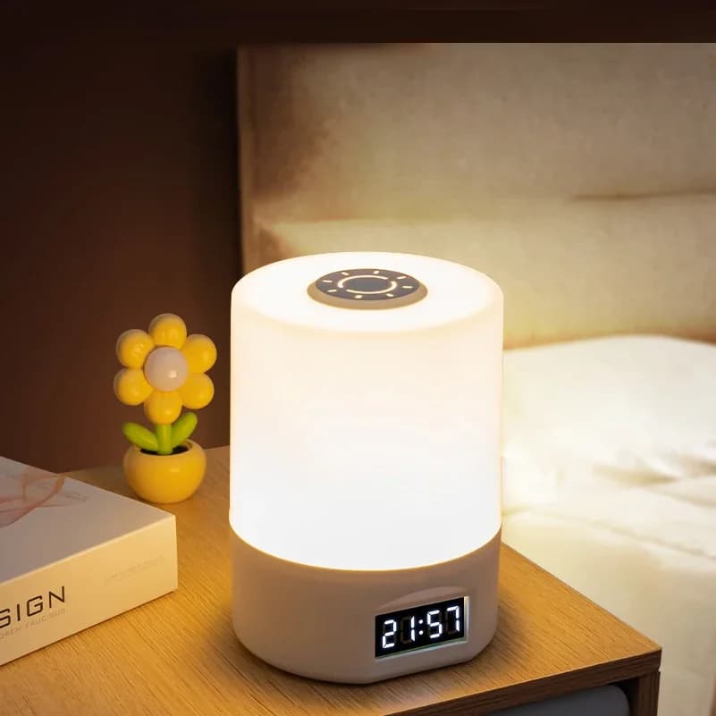 Lampada da Tavolo LED Ricaricabile con Timer e Dimmer USB, Luce Notturna per Bambini, Comodino, Lettura, con Interruttore Touch