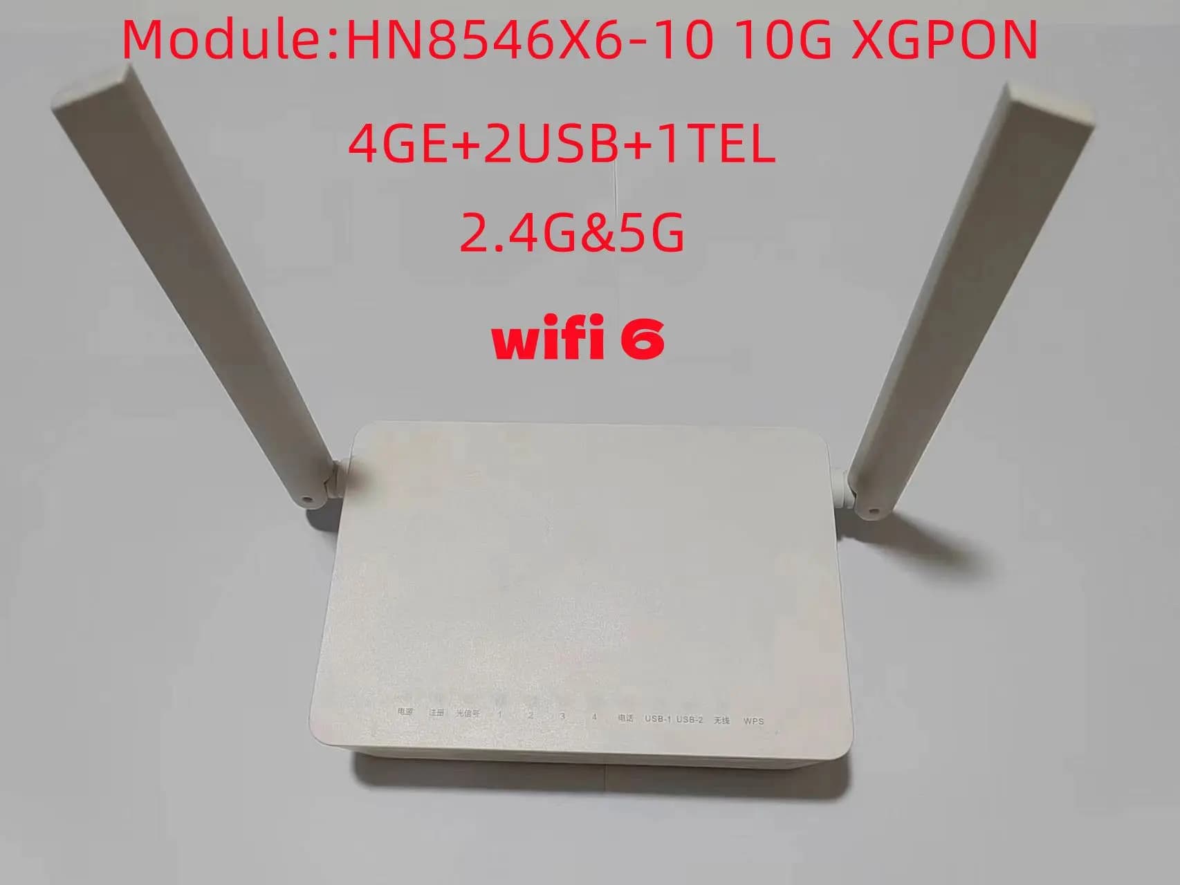 Router ONT HW-XG-PON, 10G, XGPON ONU, HN8546 HN8145, LAN 4GE, 2,4G, 5G, WIFI6, 2 antenne, doppia banda, modem in fibra WIFI per FTTH