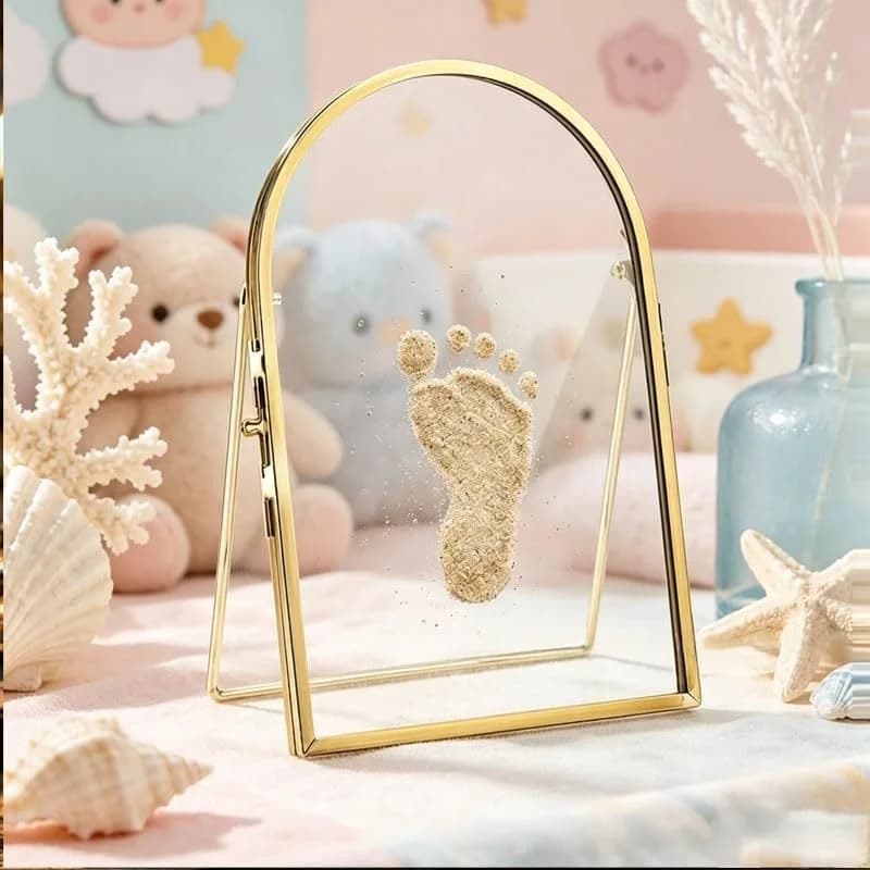 Cornice decorativa a doppio vetro con fiori pressati, cornice galleggiante per foto, per appassionati di fai da te.