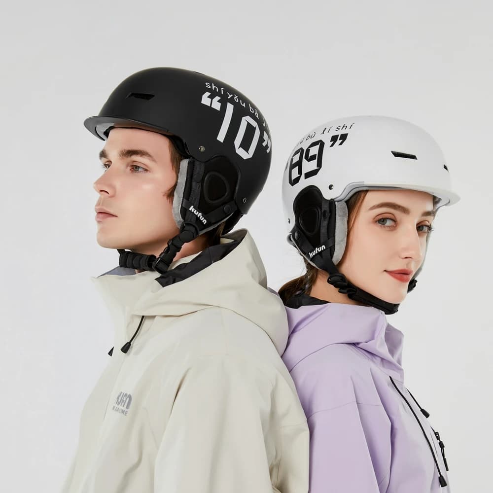 KUFUN Casco da sci Sport sulla neve Snowboard Sci Skateboard Pattinaggio Animale carino Donna Uomo Adulto Bambini Sicurezza invernale Bambini