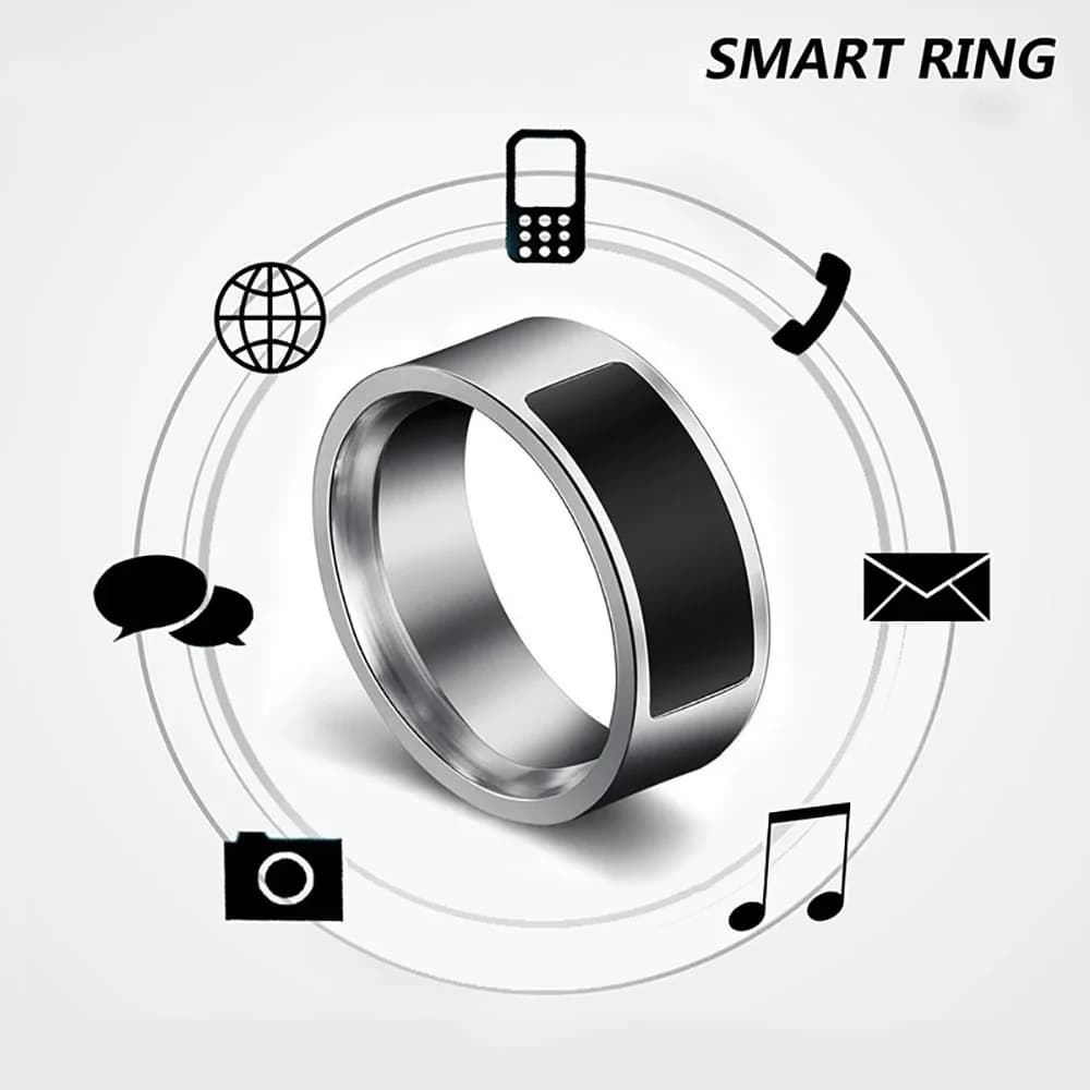 Fashion NFC Ring Magic Wear Chip NFC Smart Ring indossabile per Android Mobile Device Smart Jewelry coppia anello in acciaio inossidabile