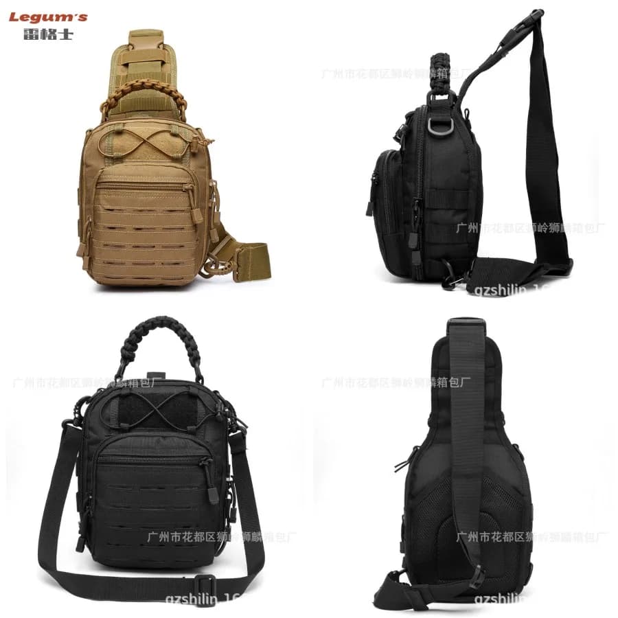 daNew Style daHigh Quality Regus Chest Tactic Bag with Laser Punching, Mymetic Backpack, Multifunctional Tactic Bag for Outdoor, Dragon Model