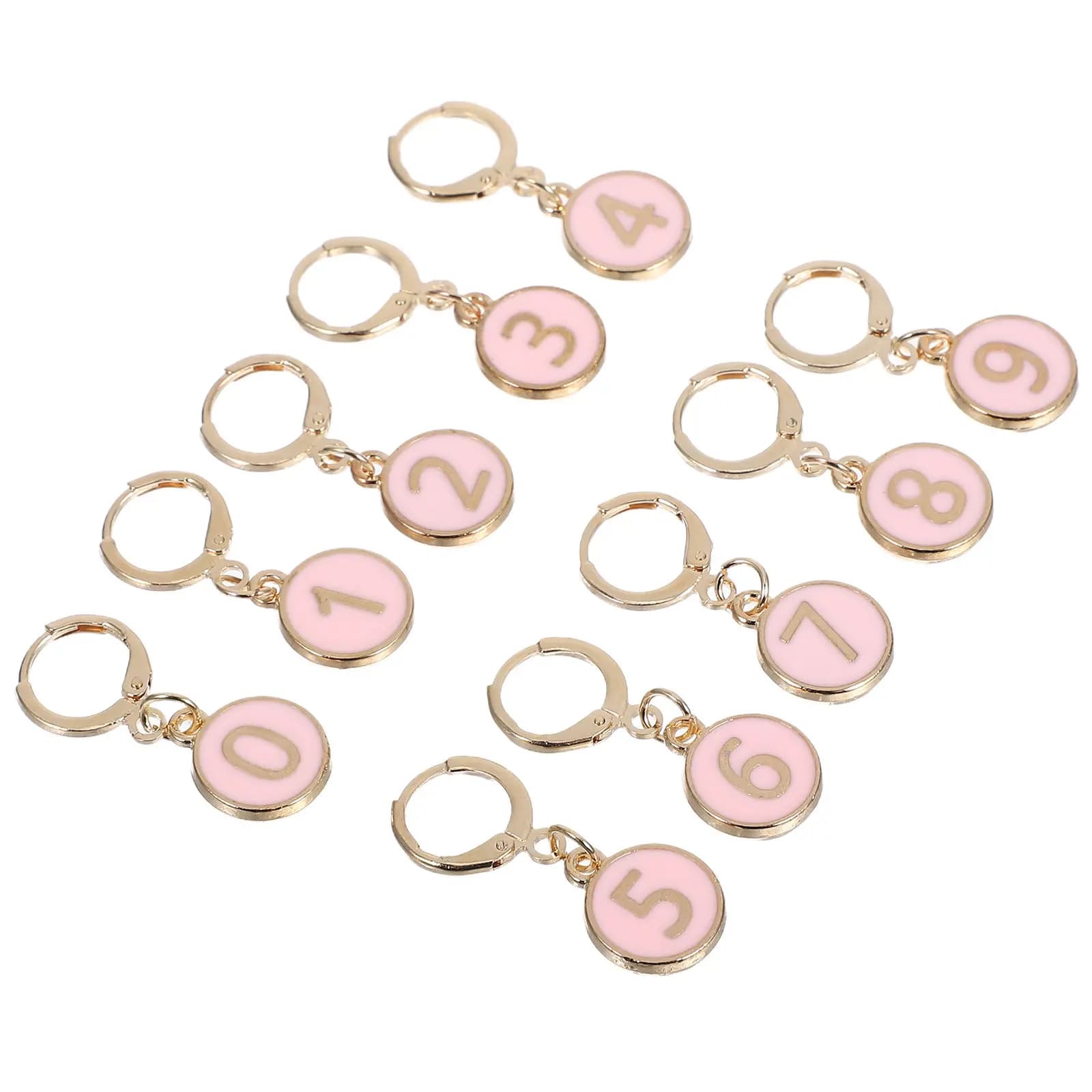 Set di 1 anello segnapunti in metallo, contapunti essenziali per principianti, per ferri da maglia, forniture per cucito e abbigliamento, anelli segnapunti per maglioni