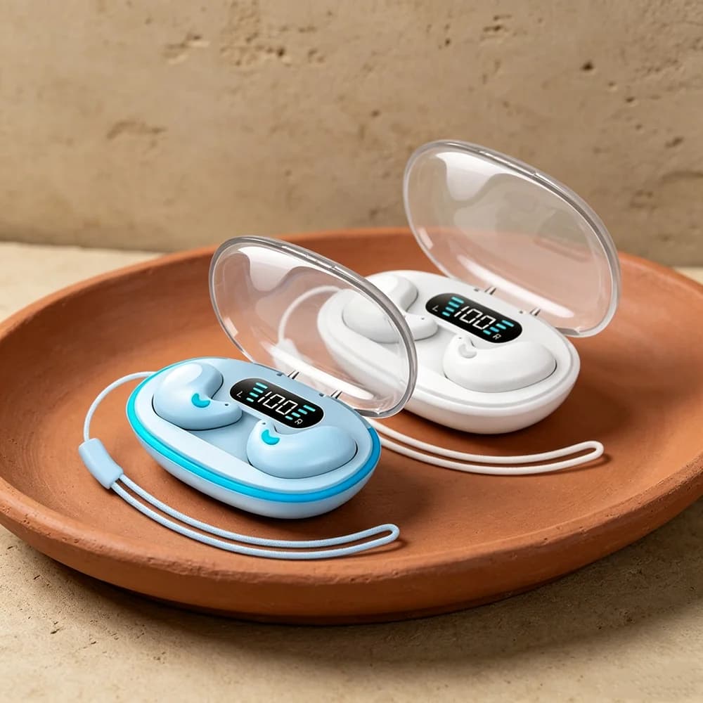 TWS Bluetooth Earbuds Fone Bluetooth Headphones Compact Bluetooth Earphones Include Wireless Charging Cases for Convenience