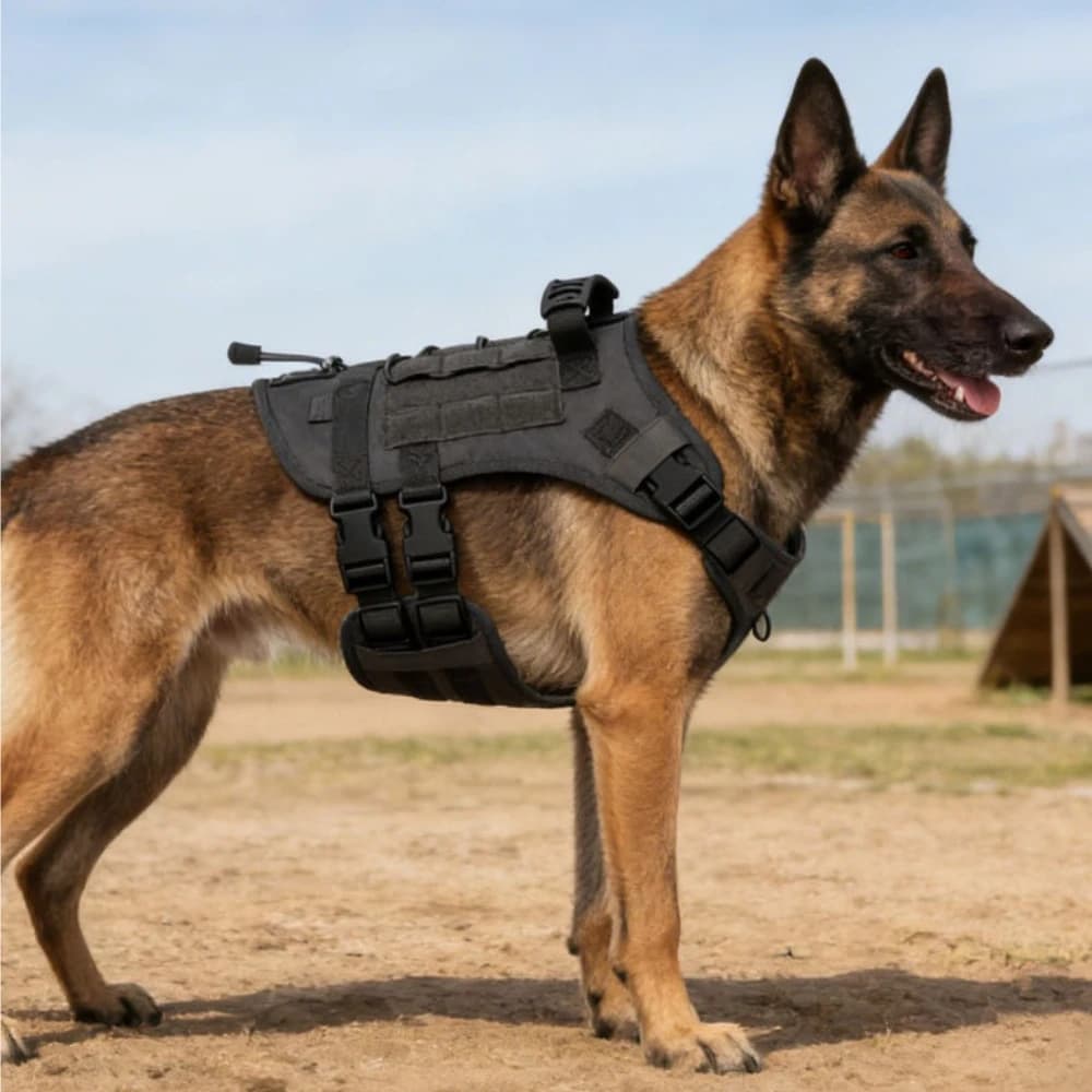 Multi-Functional Dog Vest Harness with Leash, No-Pull Pet Chest Strap, Anti-Pull Walking Lead for German Shepherd, Rottweiler
