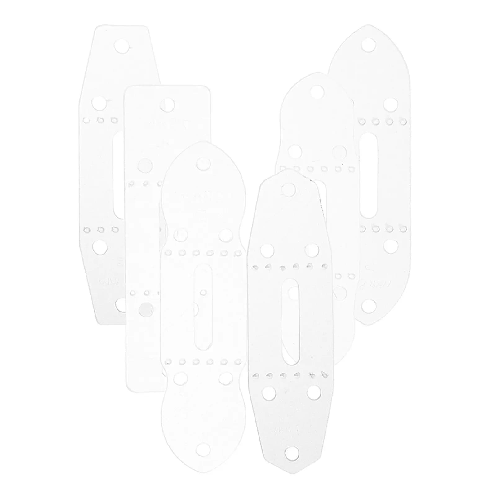 Set di 6 punzoni in PVC per cinture, strumento fai-da-te per il posizionamento dei fori, kit per la creazione di cinture fatte a mano, accessori e forniture per artigianato.