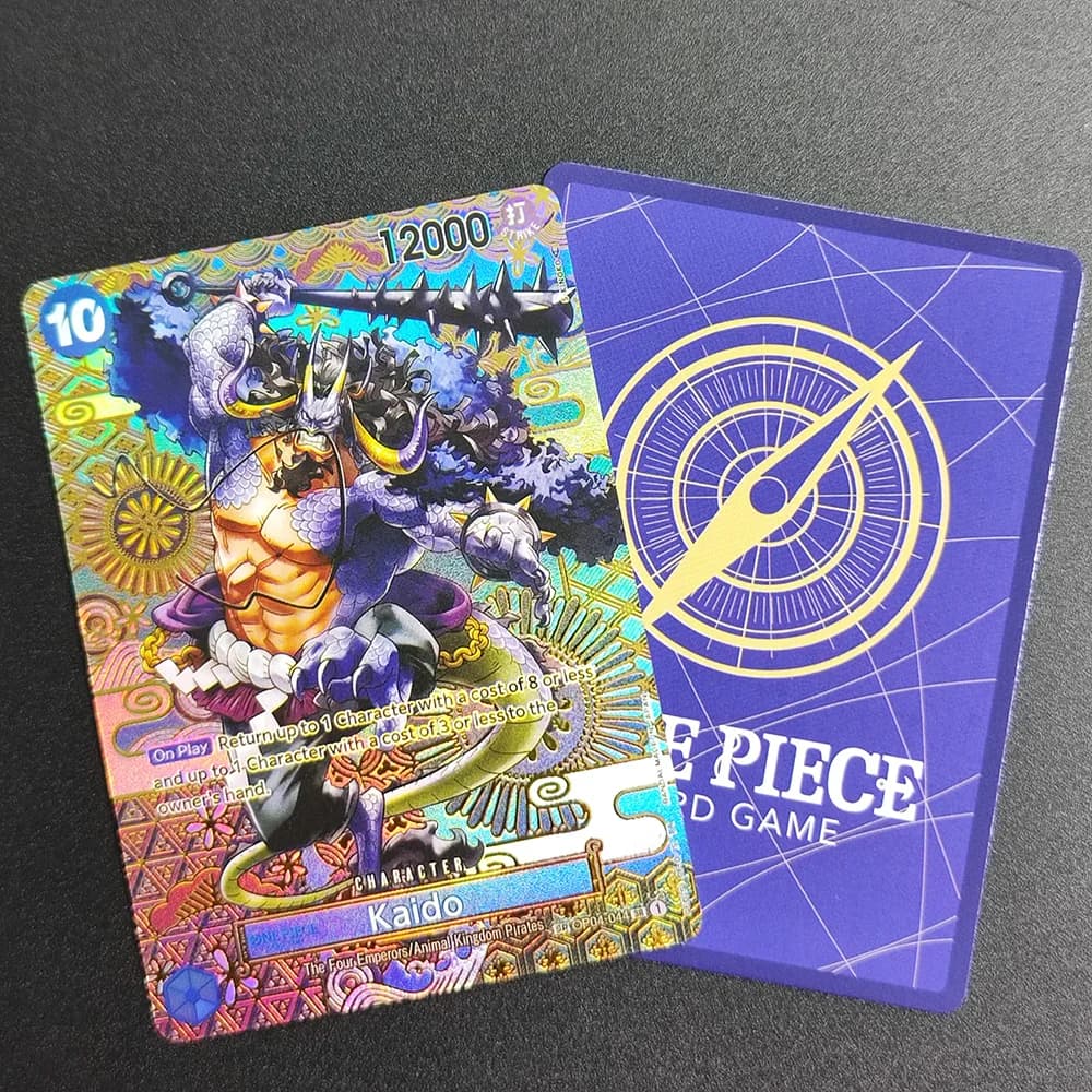 Carta Proxy One Piece 2023 One Piece EN Kaido OP04-044 Super Rara da Collezione Singola Classica Anime Giocattoli