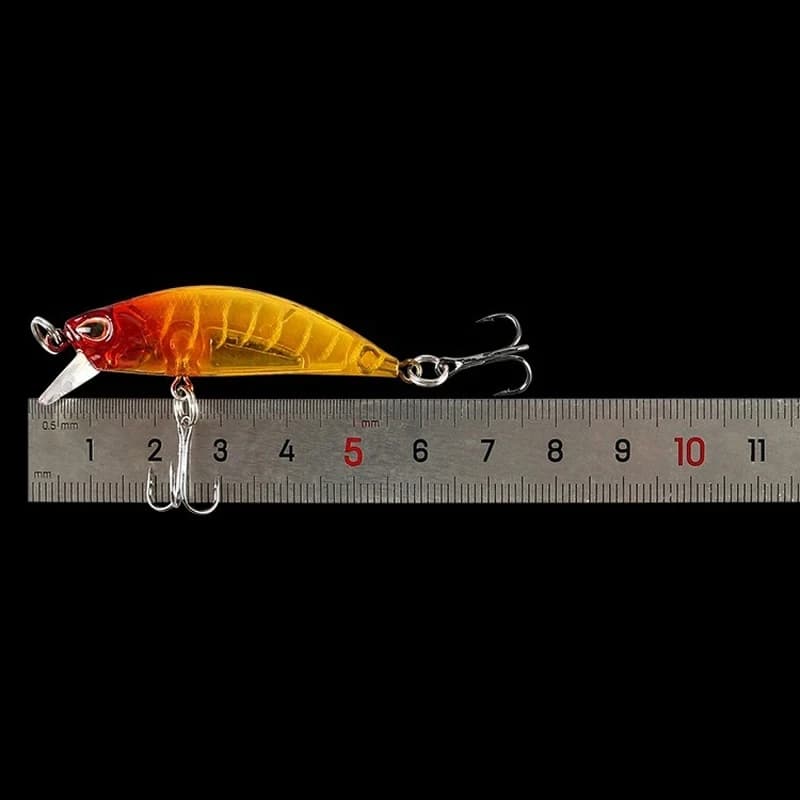 Kit di 5 esche artificiali affondanti per la pesca alla trota, esche crankbait per la pesca al black bass, attrezzatura da pesca per acqua dolce e salata