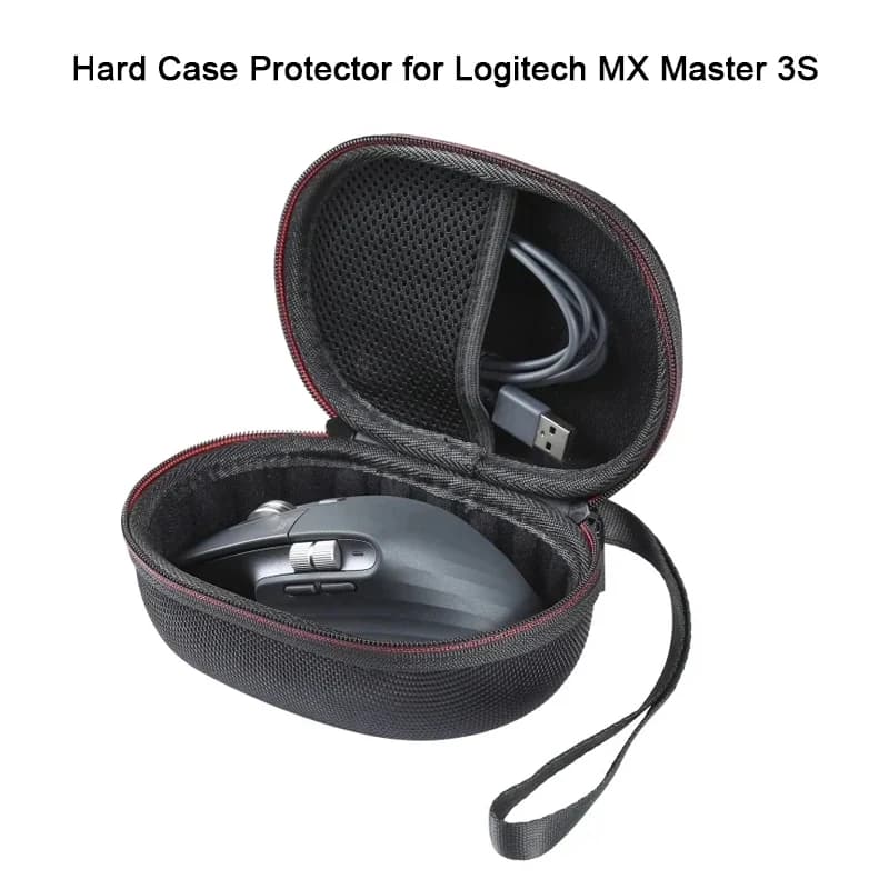 Custodia da viaggio per mouse da gaming, compatibile con Logitech MX Master 3S Advanced Wireless Mouse, custodia rigida antiurto per mouse