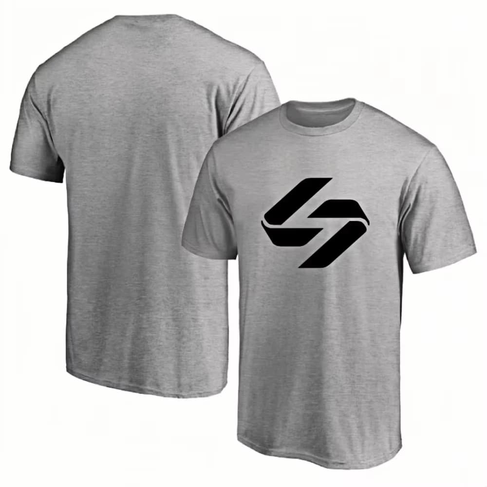 Luka Doncic Logo Men's basketball t-shirt in pure cotton crew neck short sleeve Game Day light casual t-shirt for athletic training