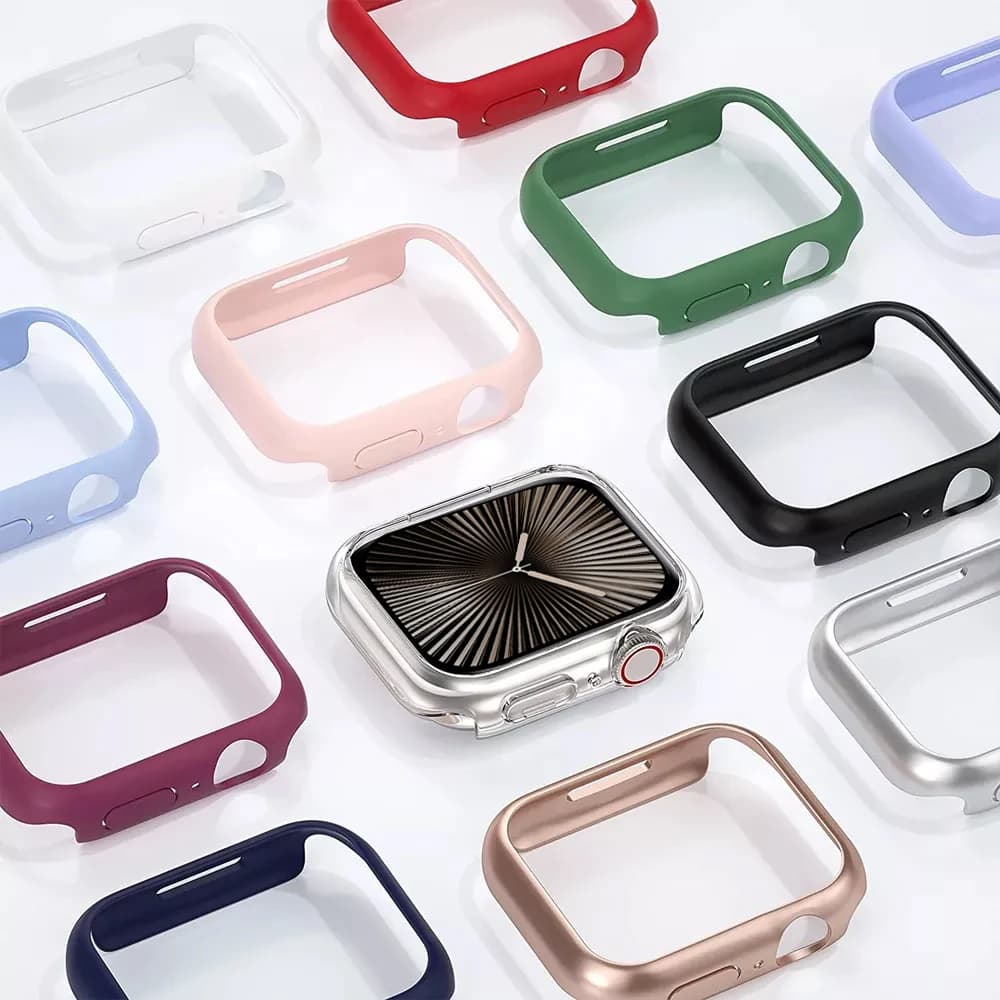 Cover for Apple Watch Case 10 46mm 44mm 42mm 38mm PC Protector bumper iWatch Series 8 7 SE 6 5 4 3 9 45mm 41mm