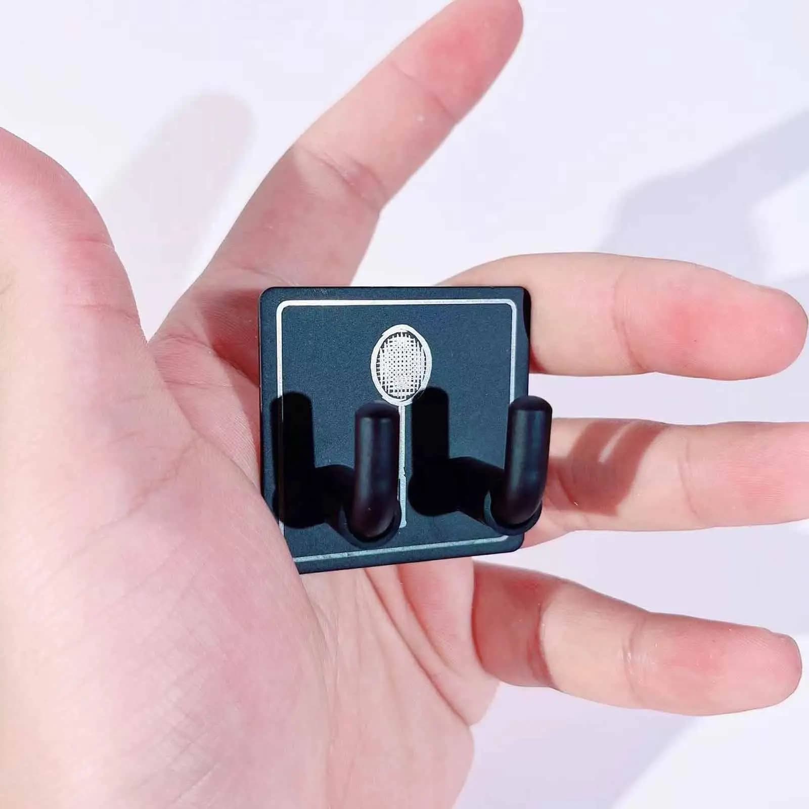 Supporto da Parete per Racchette, Gancio Universale per Racchette da Badminton, Porta Racchette da Tennis per Camera da Letto, Palestra, Garage