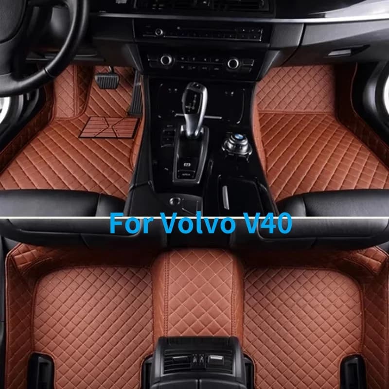 Custom Carpets for Volvo V40 2013-2014 2015-2016 2017-2019 Years Full Cover Mats Luxury Flooring Car Accessories