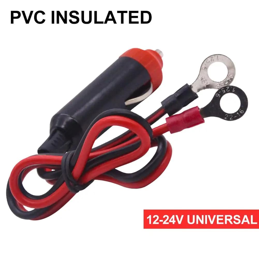 Cavo inverter per alimentazione auto 12V Spina accendisigari per auto con interruttore Fusibile Cavo di collegamento inverter universale automatico da 50 cm