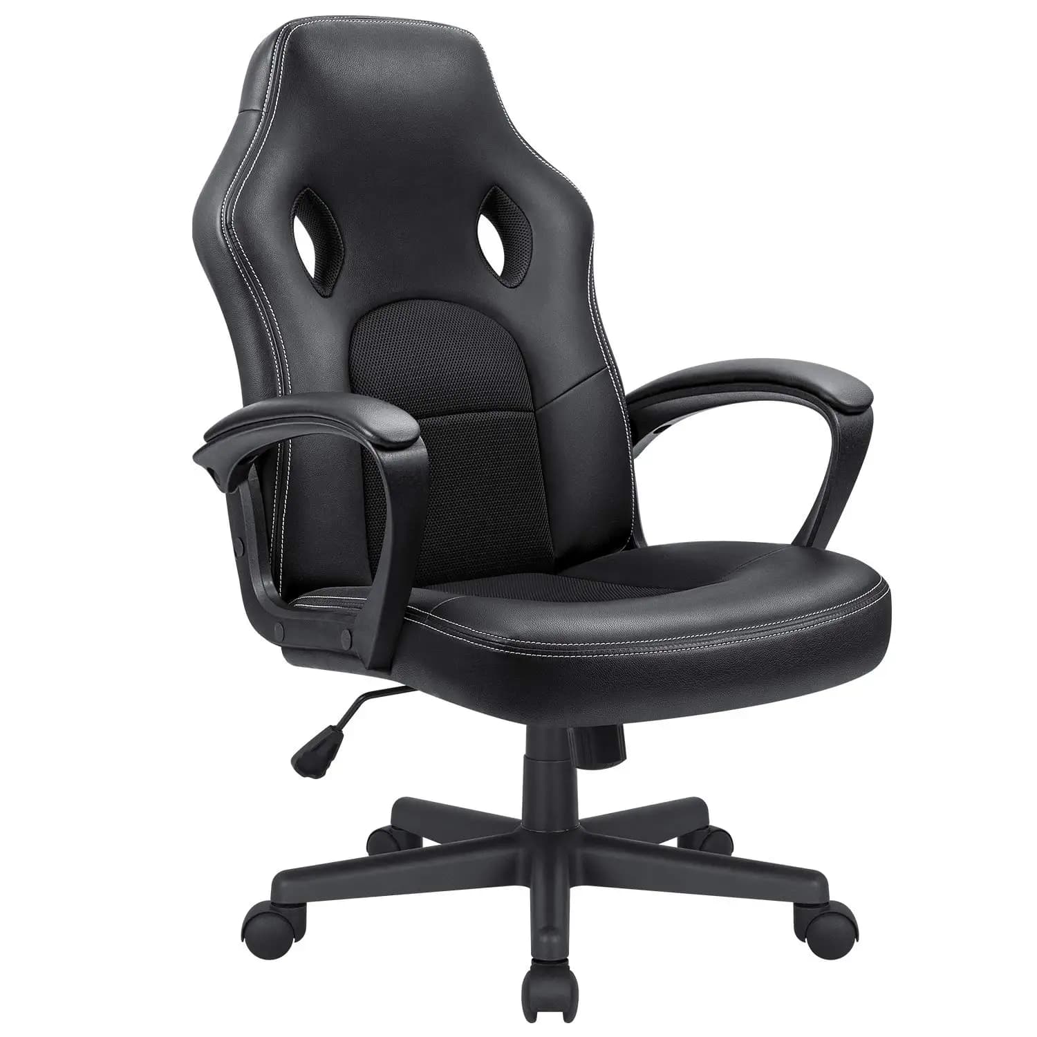 Sedia da Gaming per Ufficio, Schienale Alto in Pelle, Sedia Ergonomica Regolabile in Altezza, Sedia da Scrivania per Videogiochi, Personalizzabile