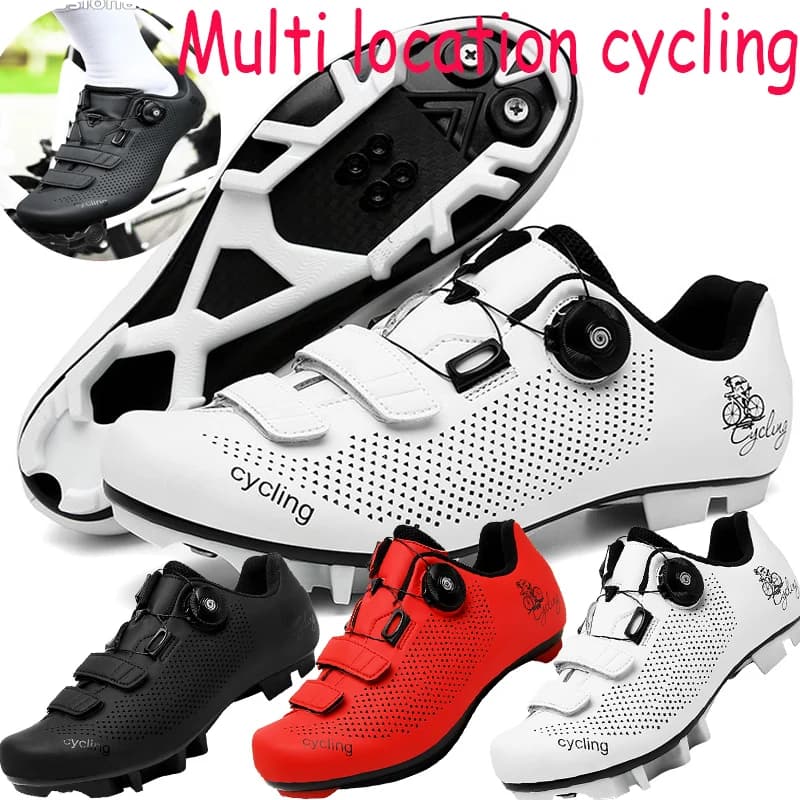 Scarpe da Ciclismo 2026, Sneakers da Bici Antiscivolo, Scarpe da Mountain Bike per Uomo, Calzature da Bicicletta da Strada, Scarpe da Corsa
