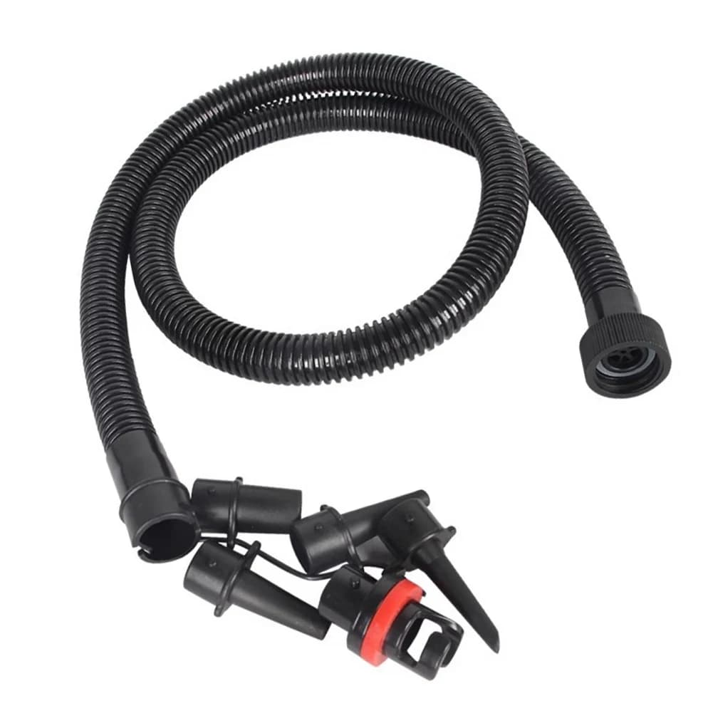 Tubo per Pompa d'Aria da 1,2m con Interfaccia Filettata da 27,5mm e Connettori Multipli per Kayak, Paddle Board, Materasso Gonfiabile e Giocattoli