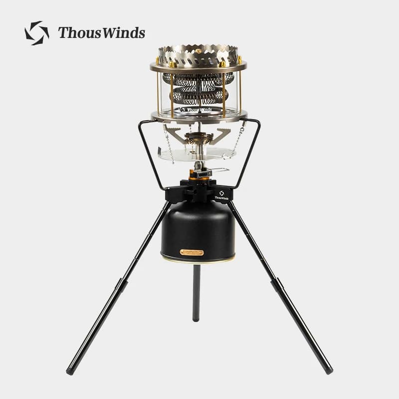 Thous Winds Riscaldatori a volano Stufa a gas da campeggio Riscaldatore butano esterno Multifunzione Escursionismo Fornello da cucina Forniture da campeggio TW1018