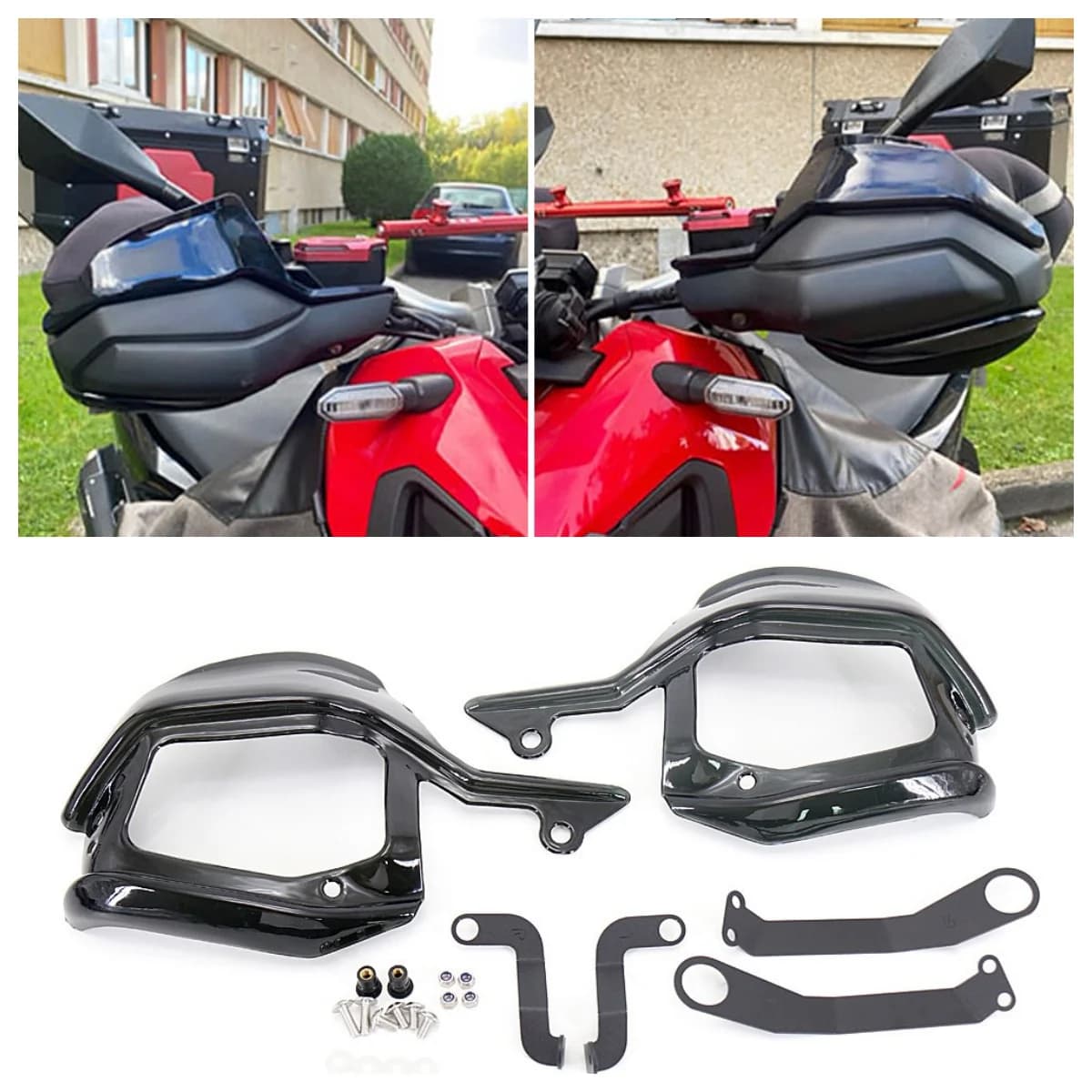 Parabrezza del motociclo Paramani ABS Protezione della mano Deflettore Vento Shield Per HONDA XADV750 X-ADV 750 CRF1000L CRF 1000 L Africa Twin