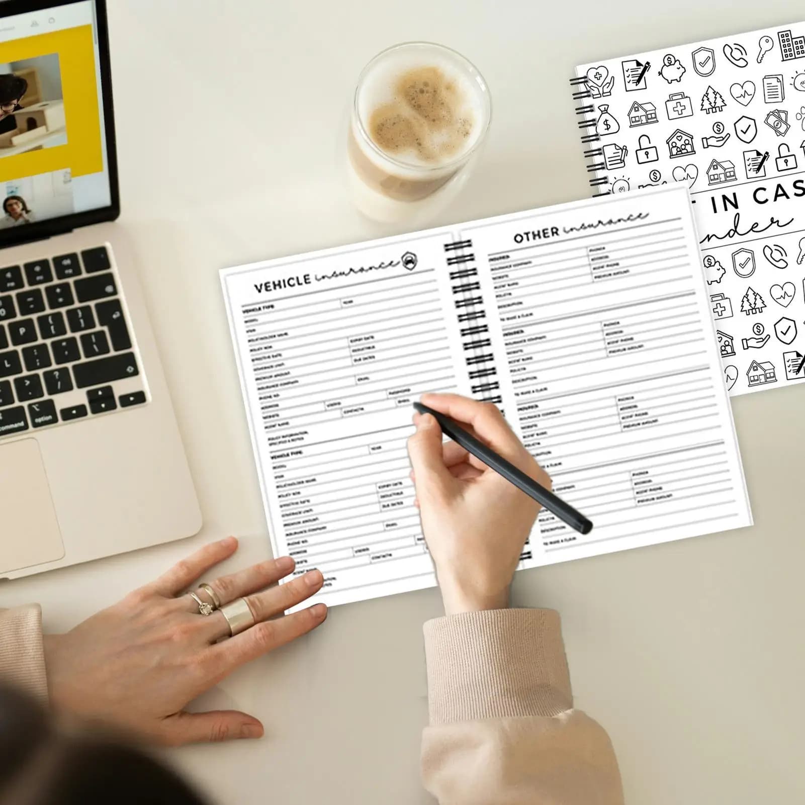 Planner di budget Conto Notebook Registrazione flessibile Tracker di budget mensile per uomini Donne Ragazzi Ragazze Giovani Adolescenti Moglie Marito Figlio