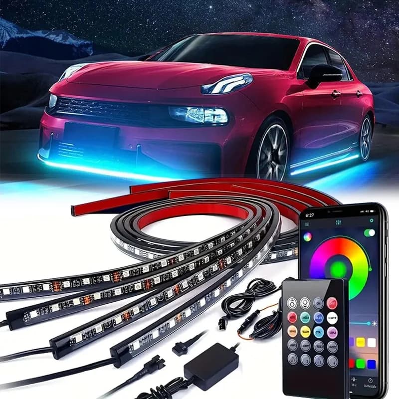 L'APP del telefono cellulare a colori ad anello XTG RGB controlla le luci di controllo del suono musicale, le luci dell'atmosfera, le luci del telaio dell'auto, le luci magiche.