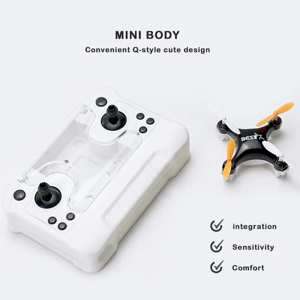 kaevixdioSHeadless Model Remote Control Aircraft 360 Degree Roll Portable Children's Drone Toy Plastic One-touch Takeoff Landing