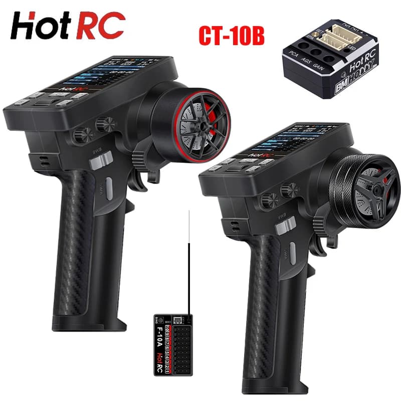 Hot RC CT-10B 10 canali schermo a colori telecomando 2.4G 10CH ricevitore per arrampicata deriva veicolo RC auto nave serbatoio