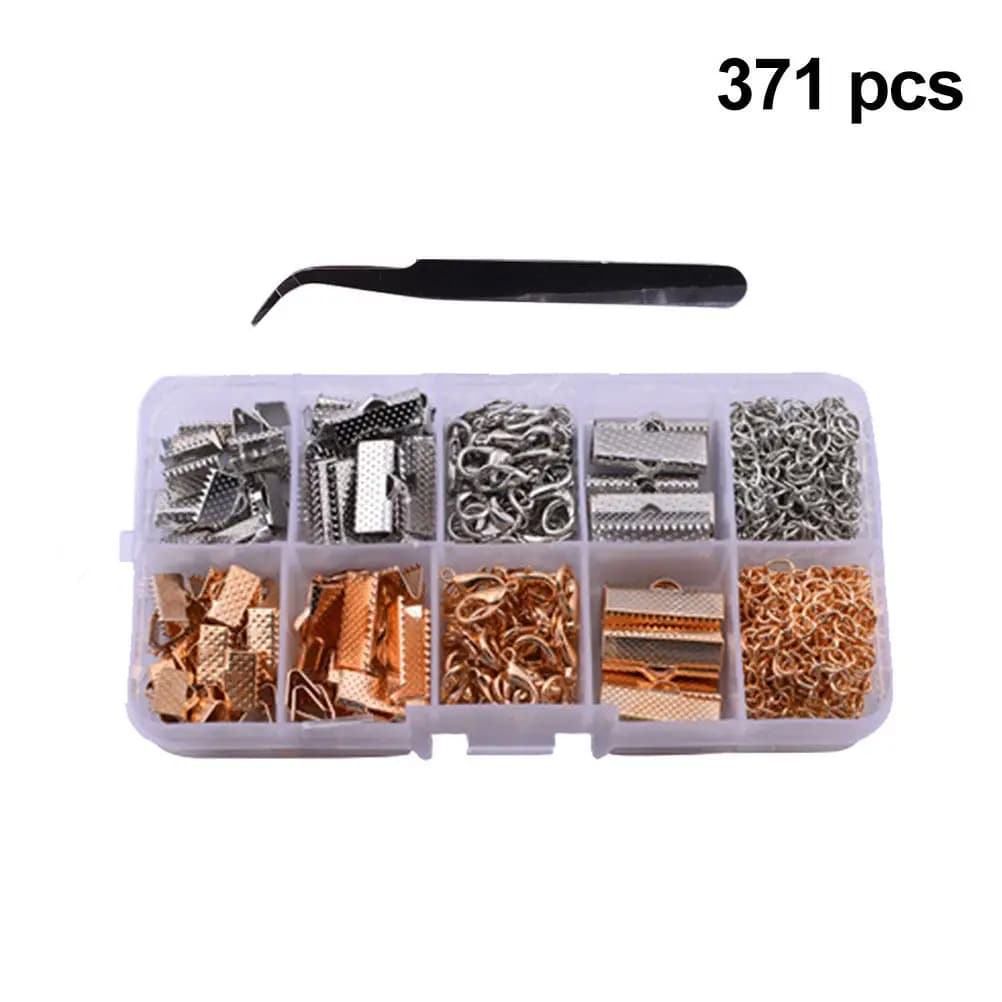 371Pcs Gold Necklace Buckle Jewelry Making Kit Creative DIY Accessories for Women Jewelry Tools Set Necklace Buckle