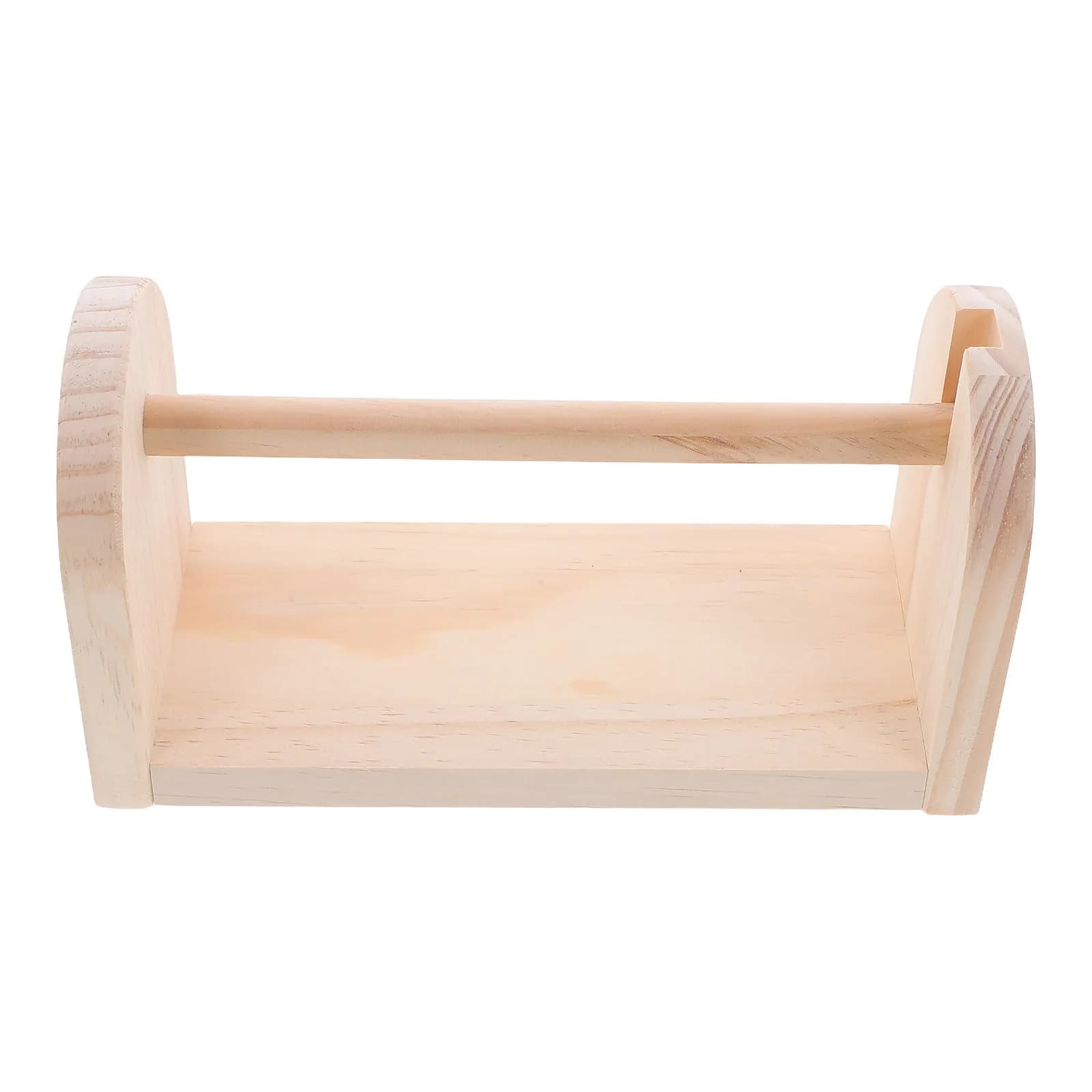Porta Nastro Adesivo in Legno, Dispenser per Nastro, Organizzatore da Scrivania, Supporto Decorativo per Rotoli Adesivi per Mascheratura, Imballaggio, Artigianato e Confezionamento Regali