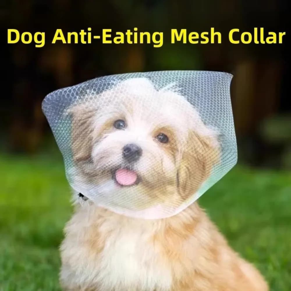 Maschera Anti-Ingozzamento Traspirante per Cani, Coprimenko Regolabile e Confortevole in Poliestere Elastico per il Controllo del Comportamento