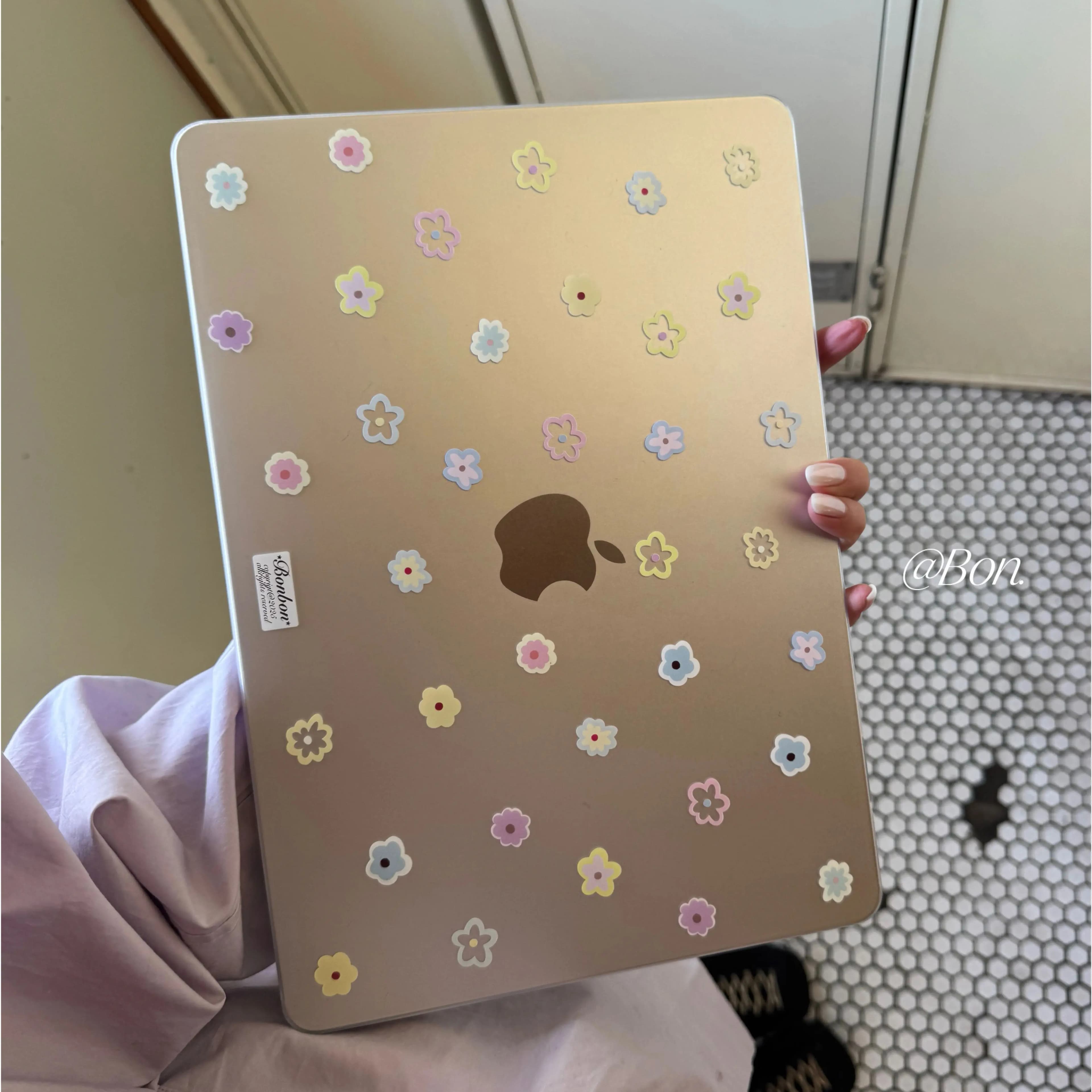 Korean Ins Flower New Laptop Case For Macbook 13Neo A3404 Air 13.6 13.3 15 M4 M3 M2 A2681 A3113 A3240 A1932 Protective Cover