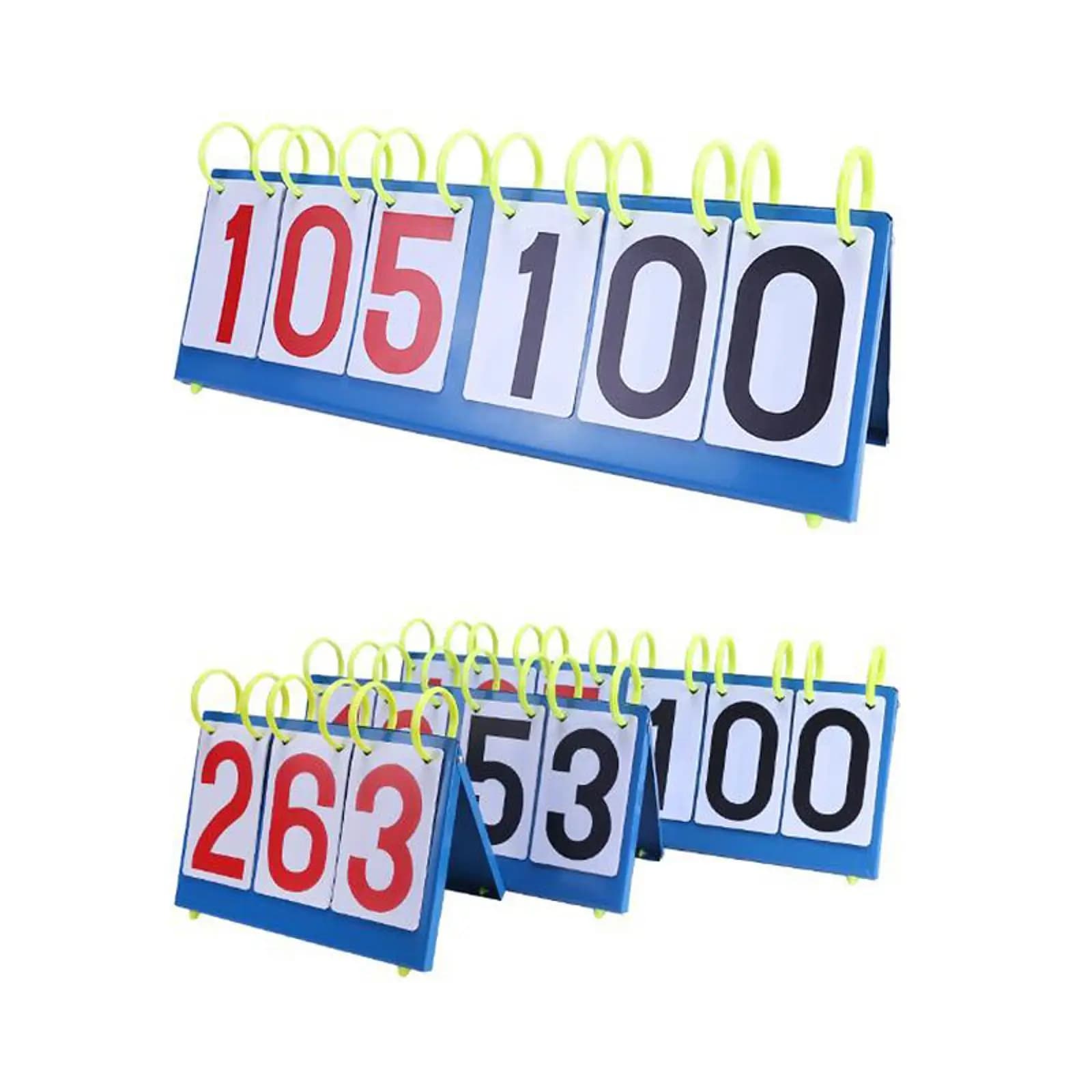 Soccer Football Substitution Board Flip Scoreboard Multipurpose Tabletop Score Flipper for Soccer Badminton Volleyball