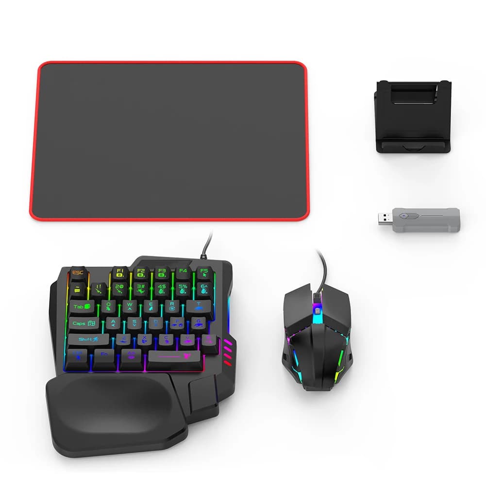 Keyboard mouse converter for mobile controller 5 in 1 BT 5.3 for PUBG mouse keyboard adapter for player accessories