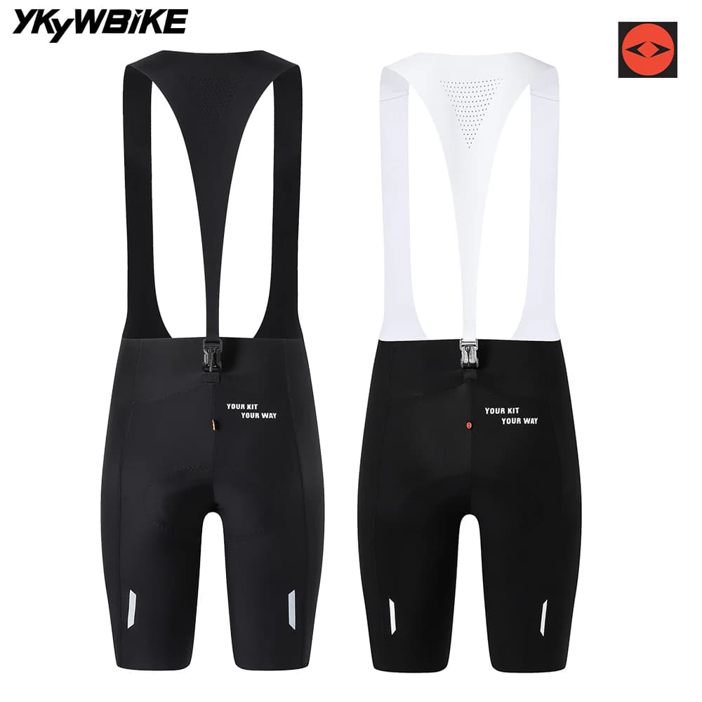 YKYWBIKE Shorts with women's cycling straps Pants with summer bicycle straps Road shorts 7 hours driving padded interface Italy