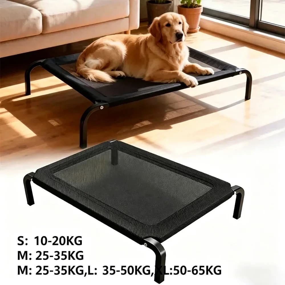Cuccia Pieghevole per Cani per Tutte le Stagioni, Stile Militare, Staccabile e Lavabile, Letto Portatile per Cani da Campeggio per l'Estate
