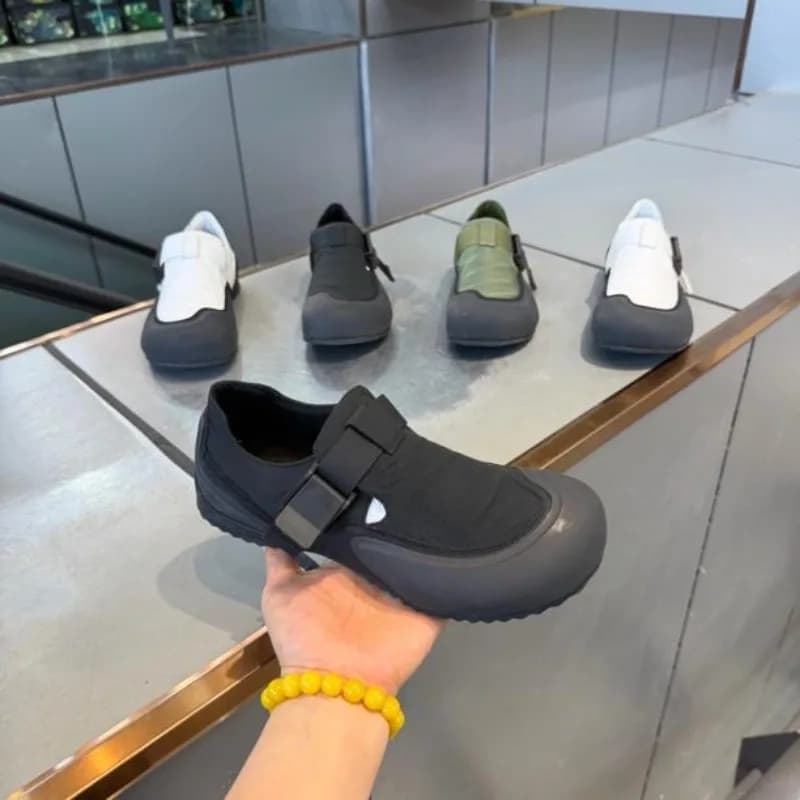 Men Outdoor Buckle Breathable Fabric Patchwork Thick Platform Sneakers Hiking Shoes Sports Trekking Shoes Camping Men Shoes