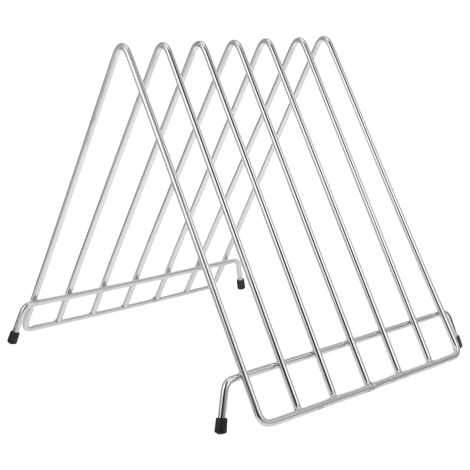 1Pcs Stainless Steel Cutting Board Rack Kitchen Storage Organizer Hollow Design Ventilation Drying Rack for Cutting Boards
