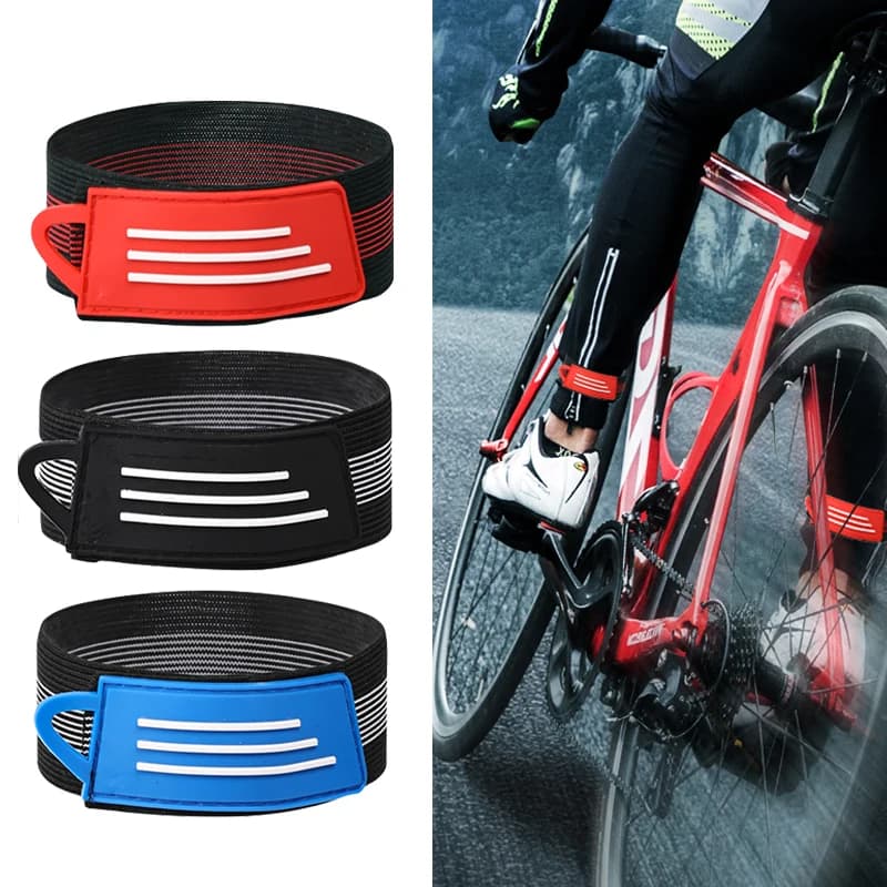 1 paio di pantaloni da ciclismo cinturino ad angolo cinturino per pantaloni con fasciatura per gamba alla caviglia per esterni per ciclista appassionato di ciclismo attrezzatura da ciclismo