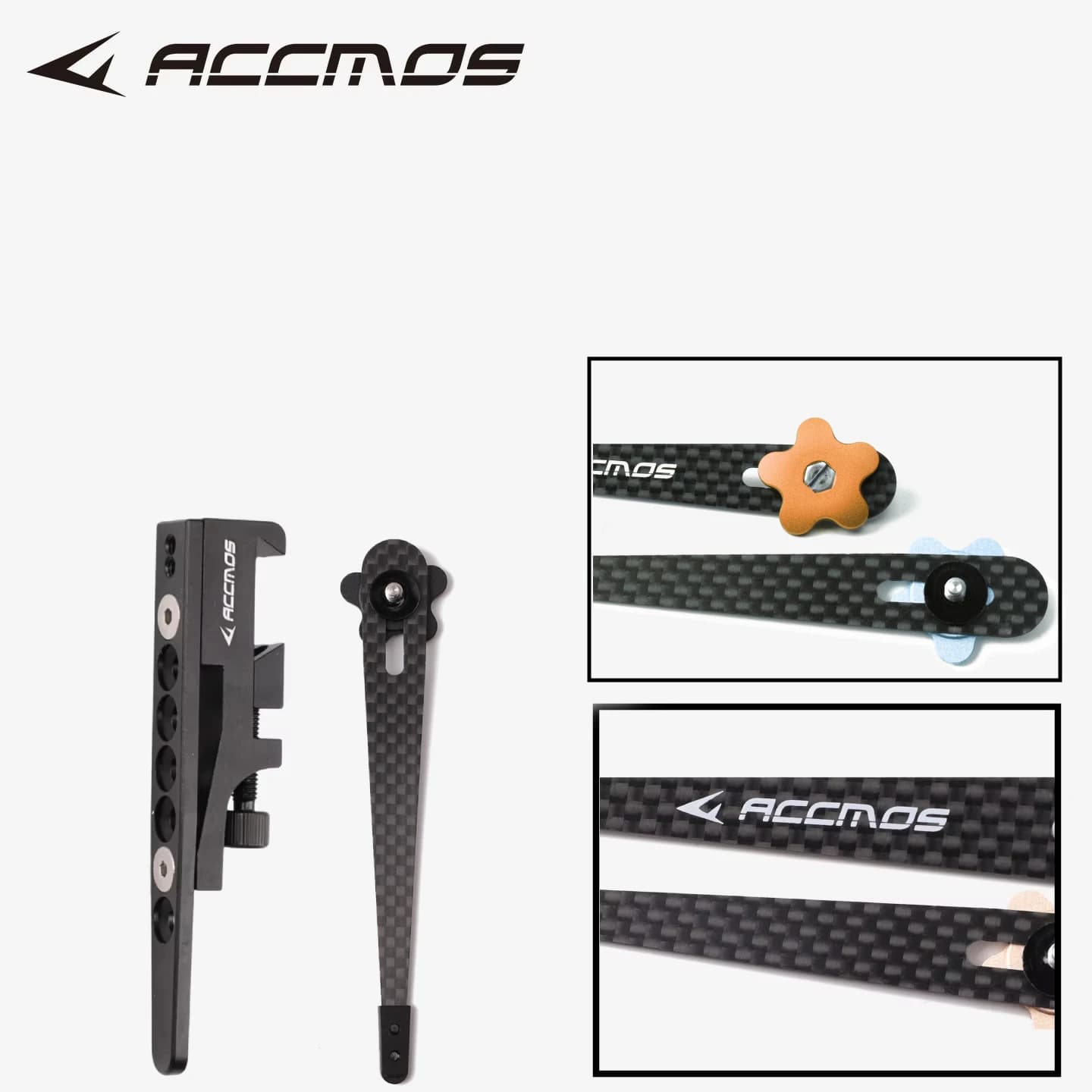 Clicker per tiro con l'arco in fibra di carbonio 3K Accessorio per tiro a lunghezza regolabile per la pratica del bersaglio di precisione Suono del segnale nitroso