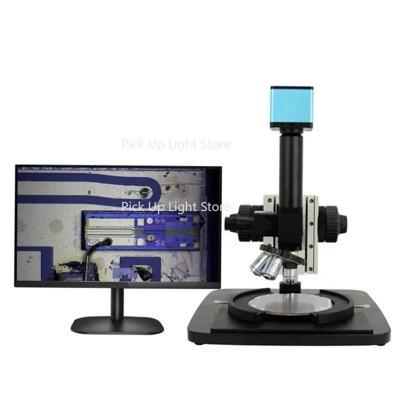 Piattaforma di ispezione wafer chip a semiconduttore con microscopio metallurgico ottico 1000x