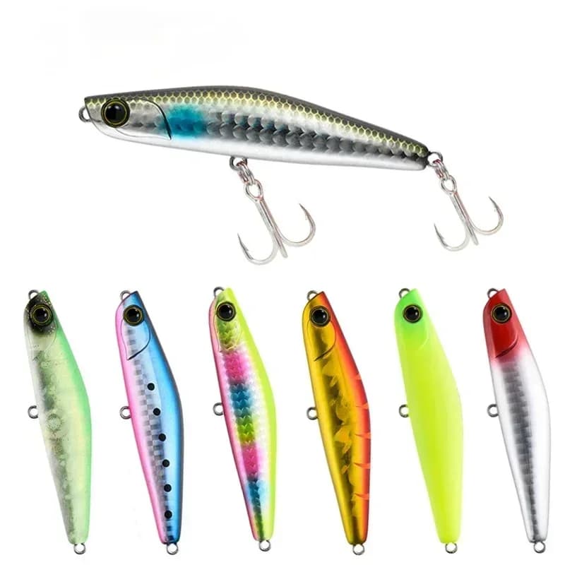 4PCS 80mm 18g Sinking Pencil Fishing Lures Wobbler Trolling Cast Slow Jerkbait Artificial Hard Bait Fishing Accessories
