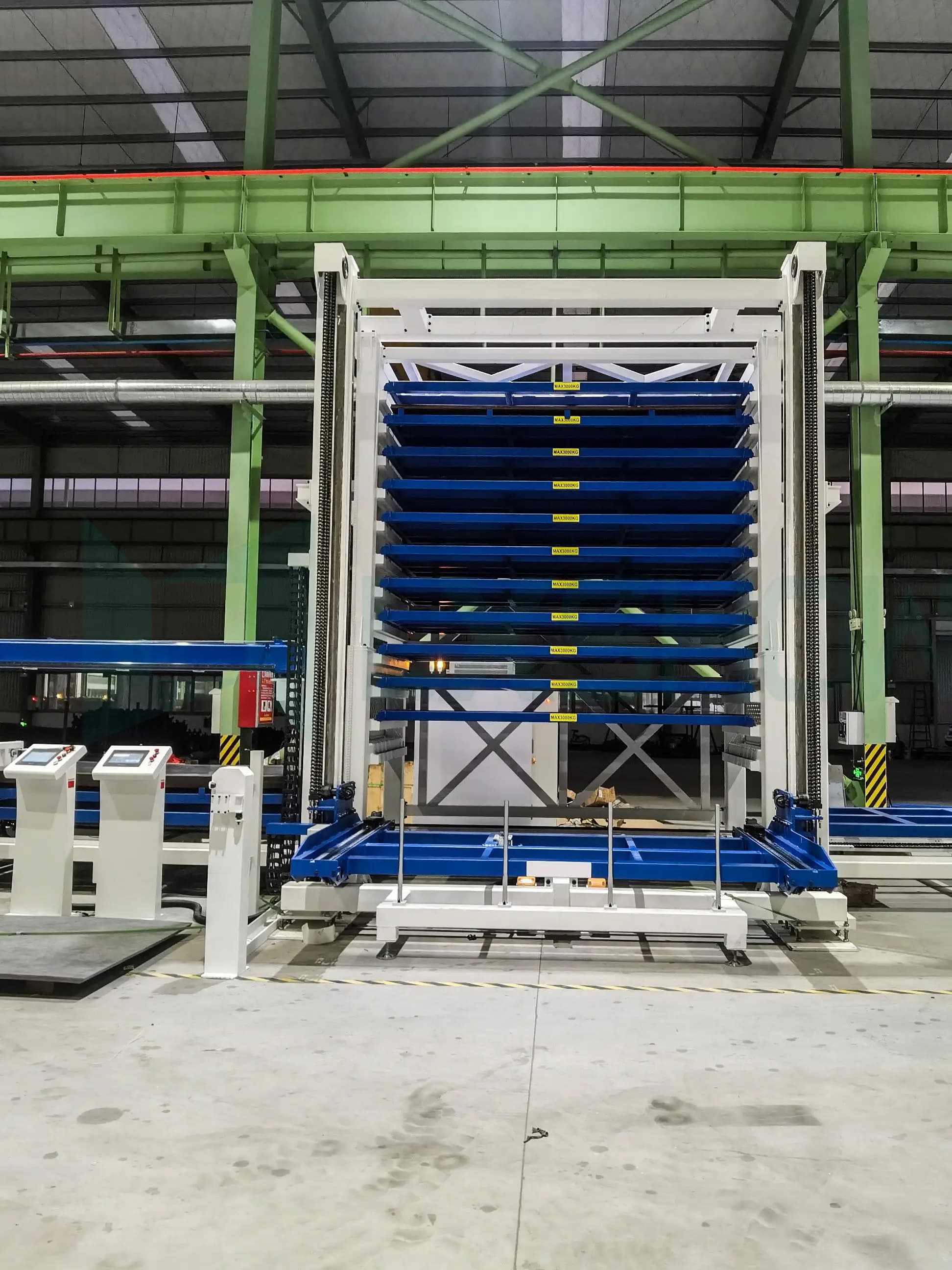Laser cutting machine material storage, automatic loading and unloading of cutting boards, material storage, fully automatic