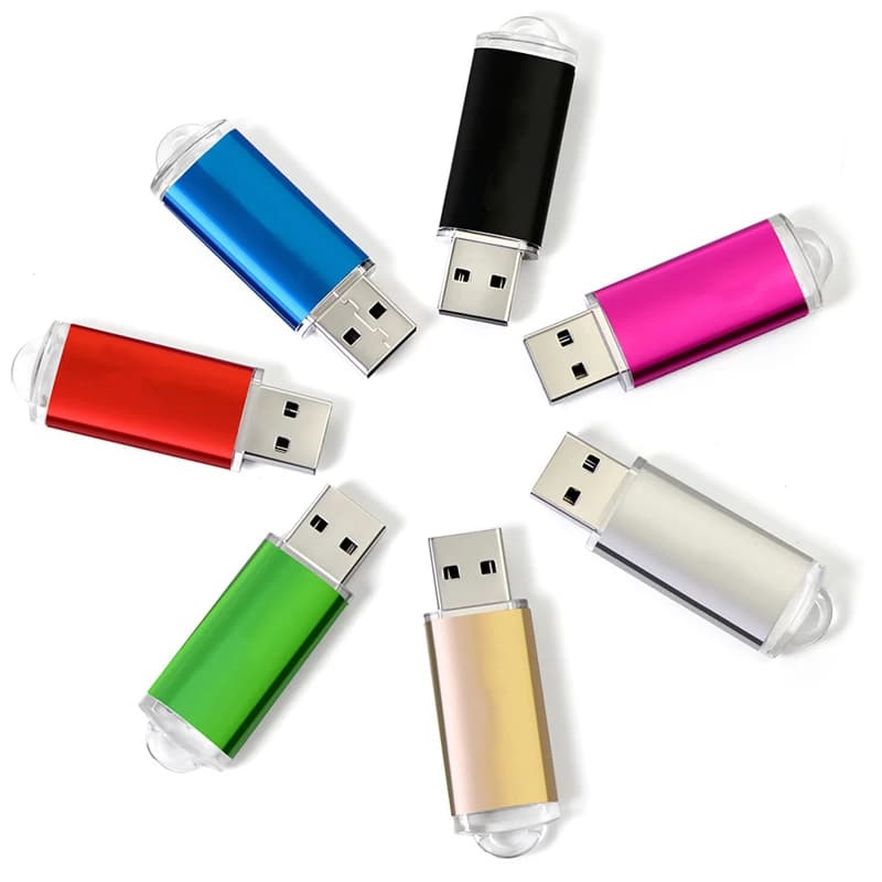 Chiavetta USB 2.0 in metallo colorato con incisione laser personalizzata 2 GB 4 GB 8 GB 16 GB 32 GB 64 GB